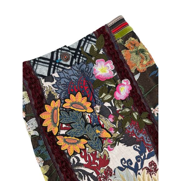 Byron Lars Beauty Mark Anthropologie Jessica Floral Pencil Skirt Size 4 NWT - Picture 5 of 12